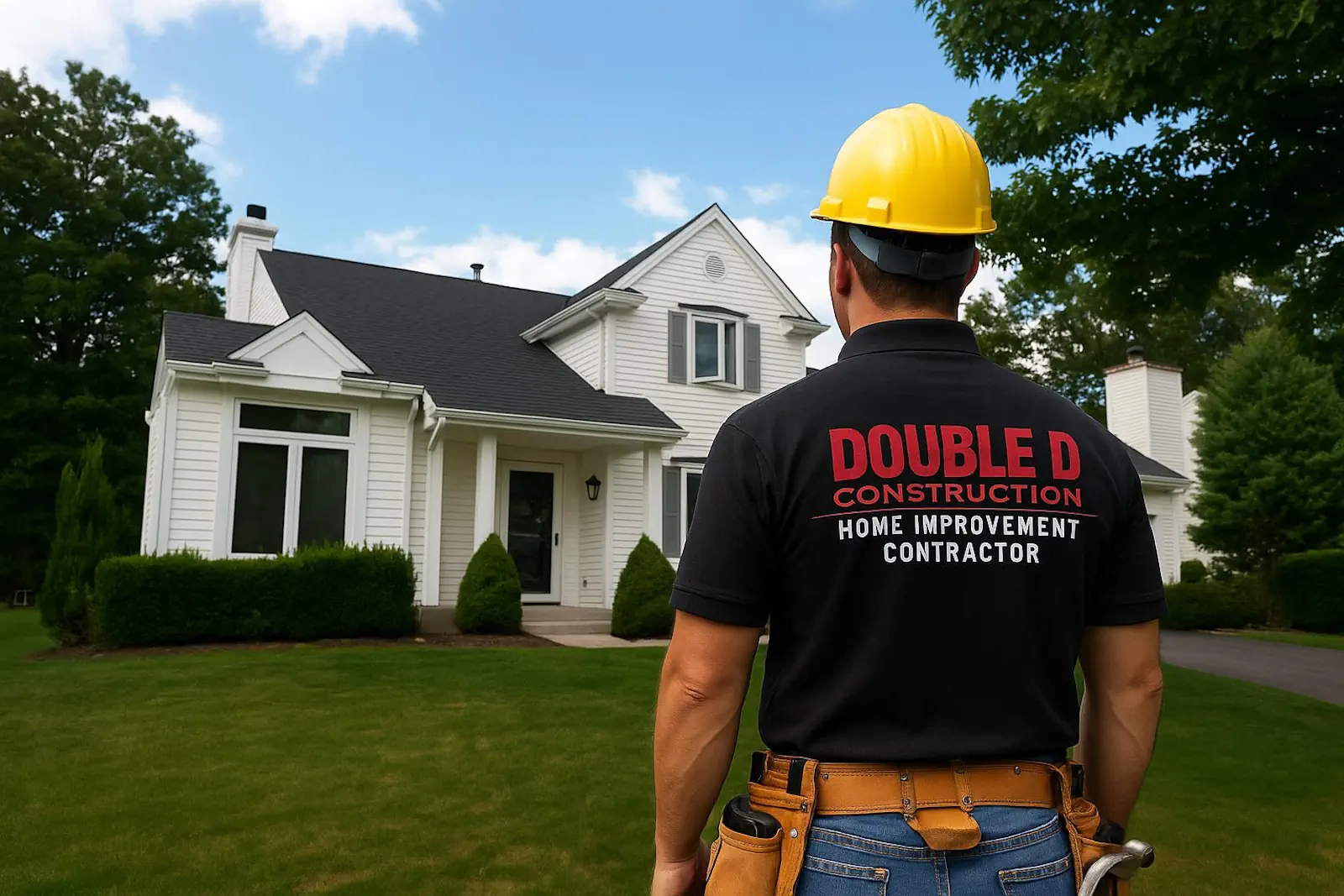 Central New Jersey home exterior served by Double D Construction